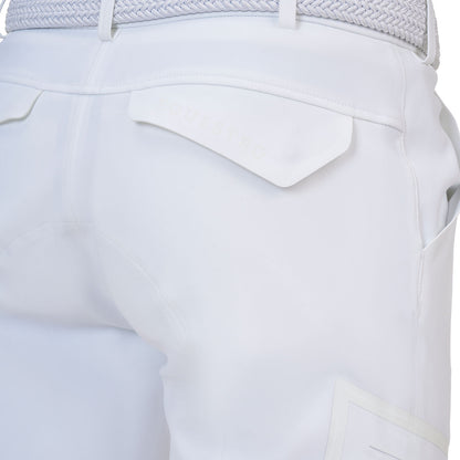 Pantalón slim fit hombre Equestro Ridertechnology costuras termoselladas - Blanco