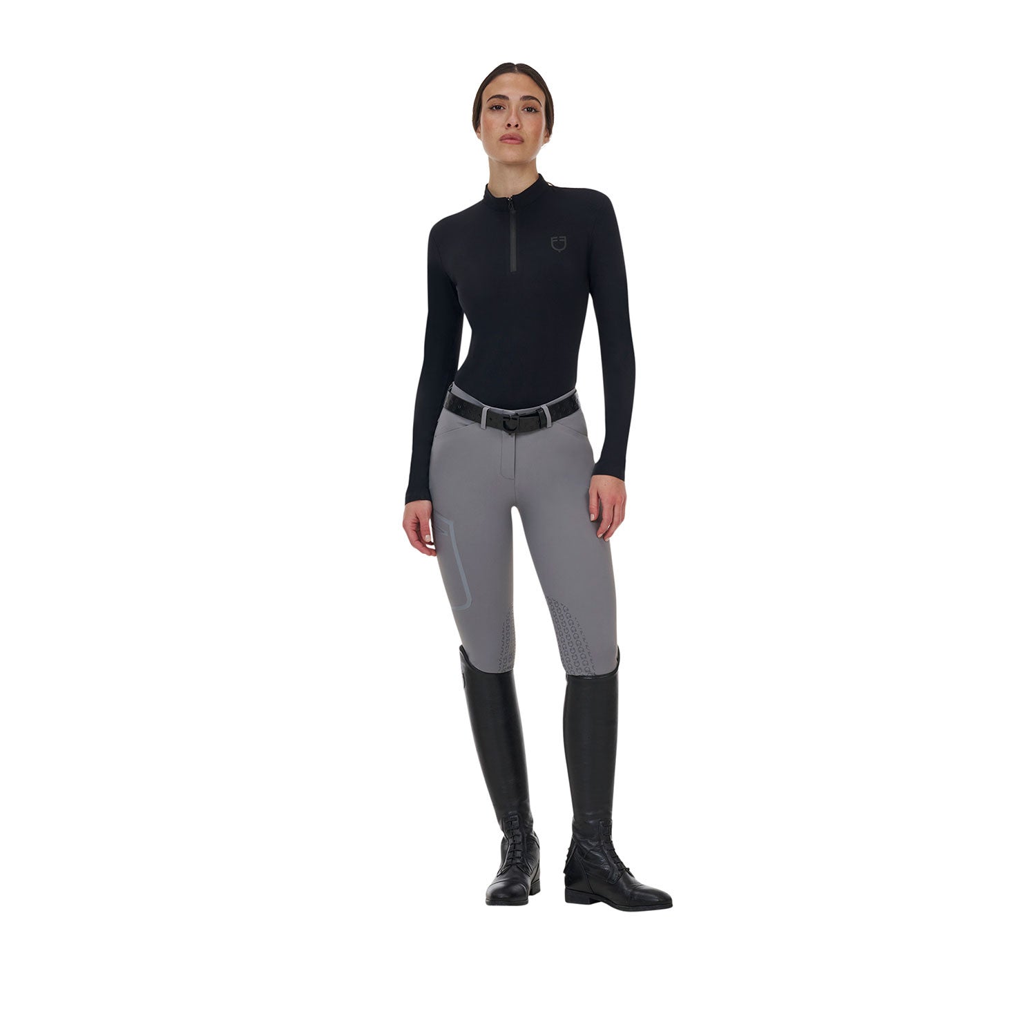 Pantalón slim fit mujer Equestro Ridertechnology costuras termoselladas - Mockingbird