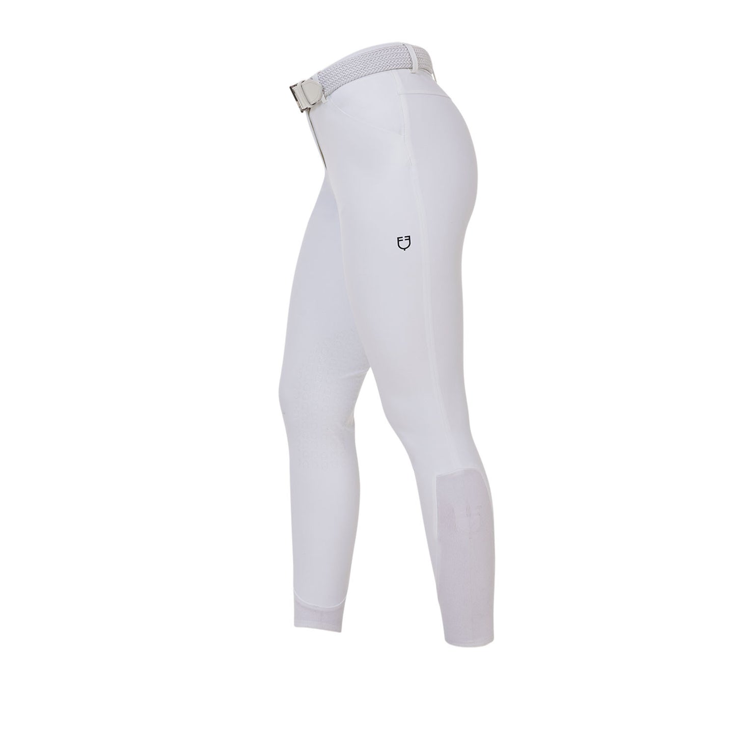 Pantalón slim fit mujer Equestro Ridertechnology costuras termoselladas - Blanco