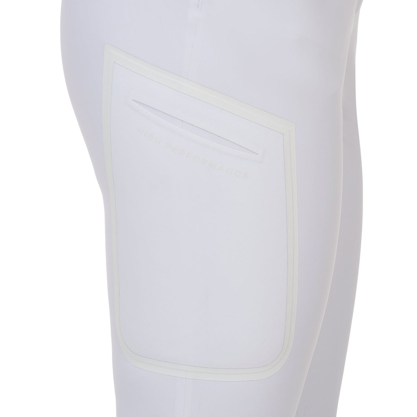 Pantalón slim fit mujer Equestro Ridertechnology costuras termoselladas - Blanco