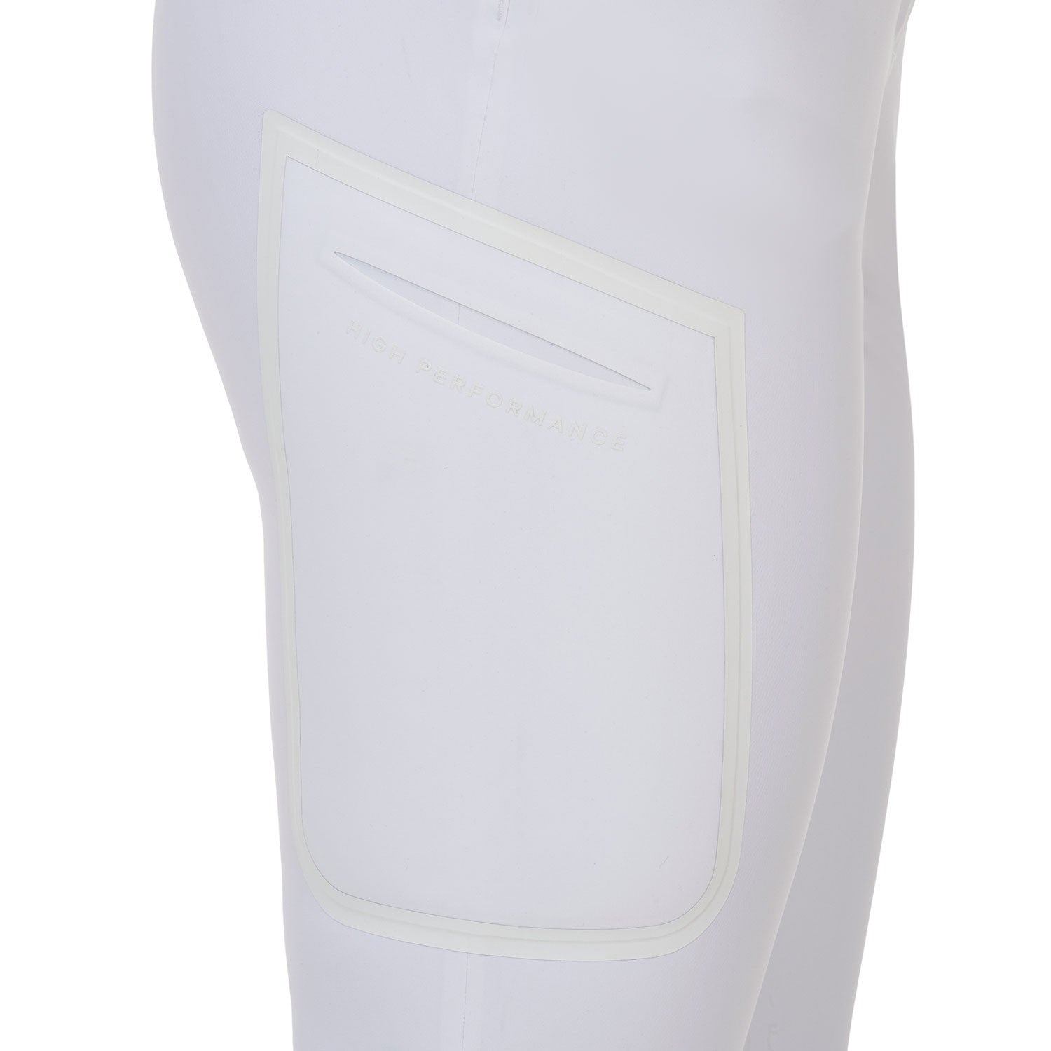 Pantalón slim fit mujer Equestro Ridertechnology costuras termoselladas - Blanco