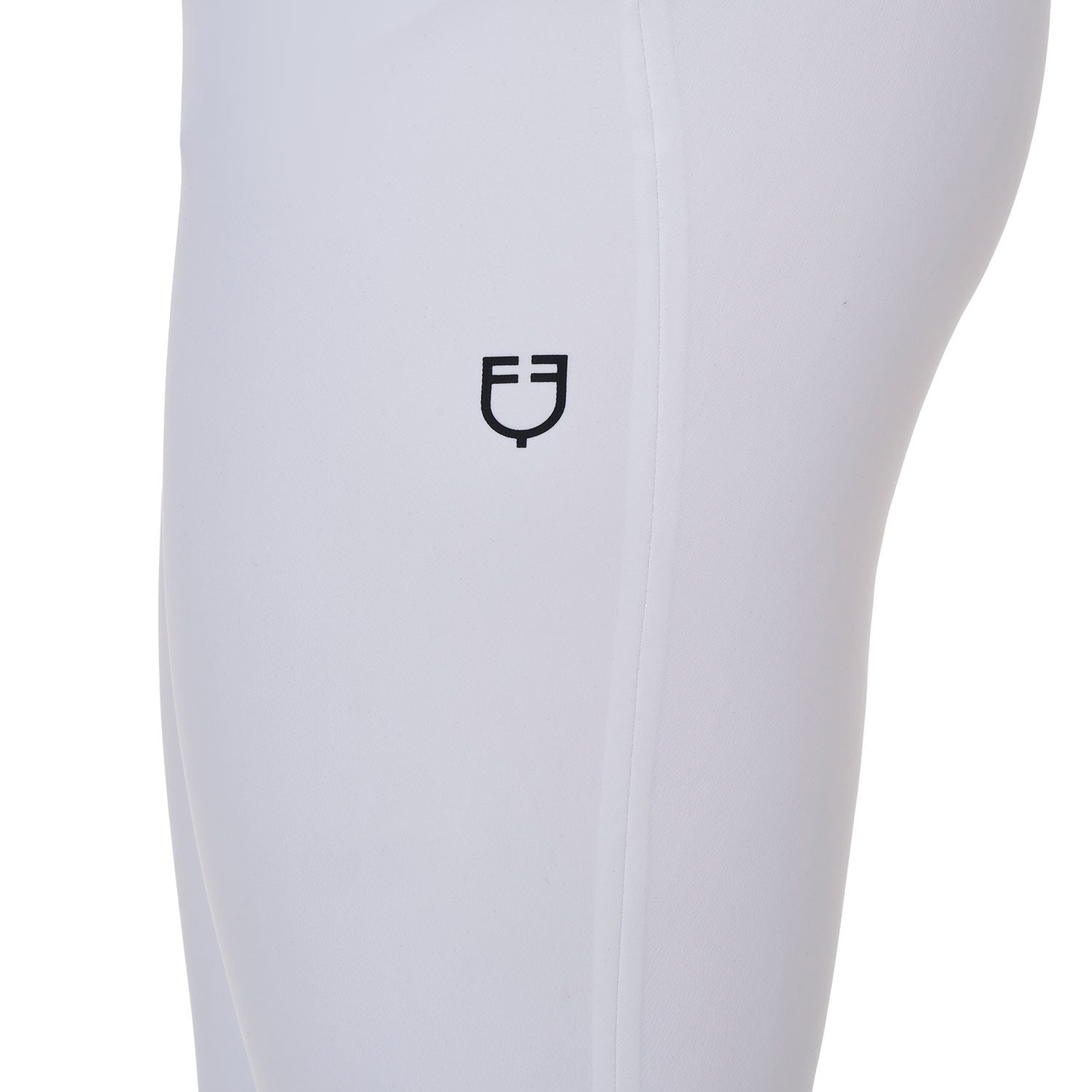 Pantalón slim fit mujer Equestro Ridertechnology costuras termoselladas - Blanco