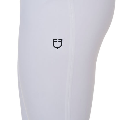 Pantalón slim fit mujer Equestro Ridertechnology costuras termoselladas - Blanco