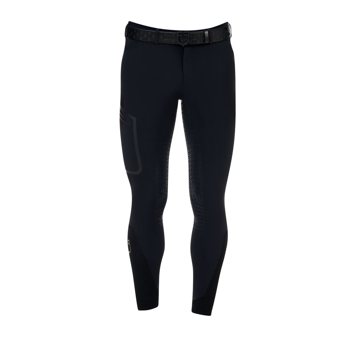 Pantalón slim fit hombre Equestro Ridertechnology full grip - Negro