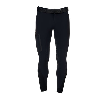 Pantalón slim fit hombre Equestro Ridertechnology full grip - Negro