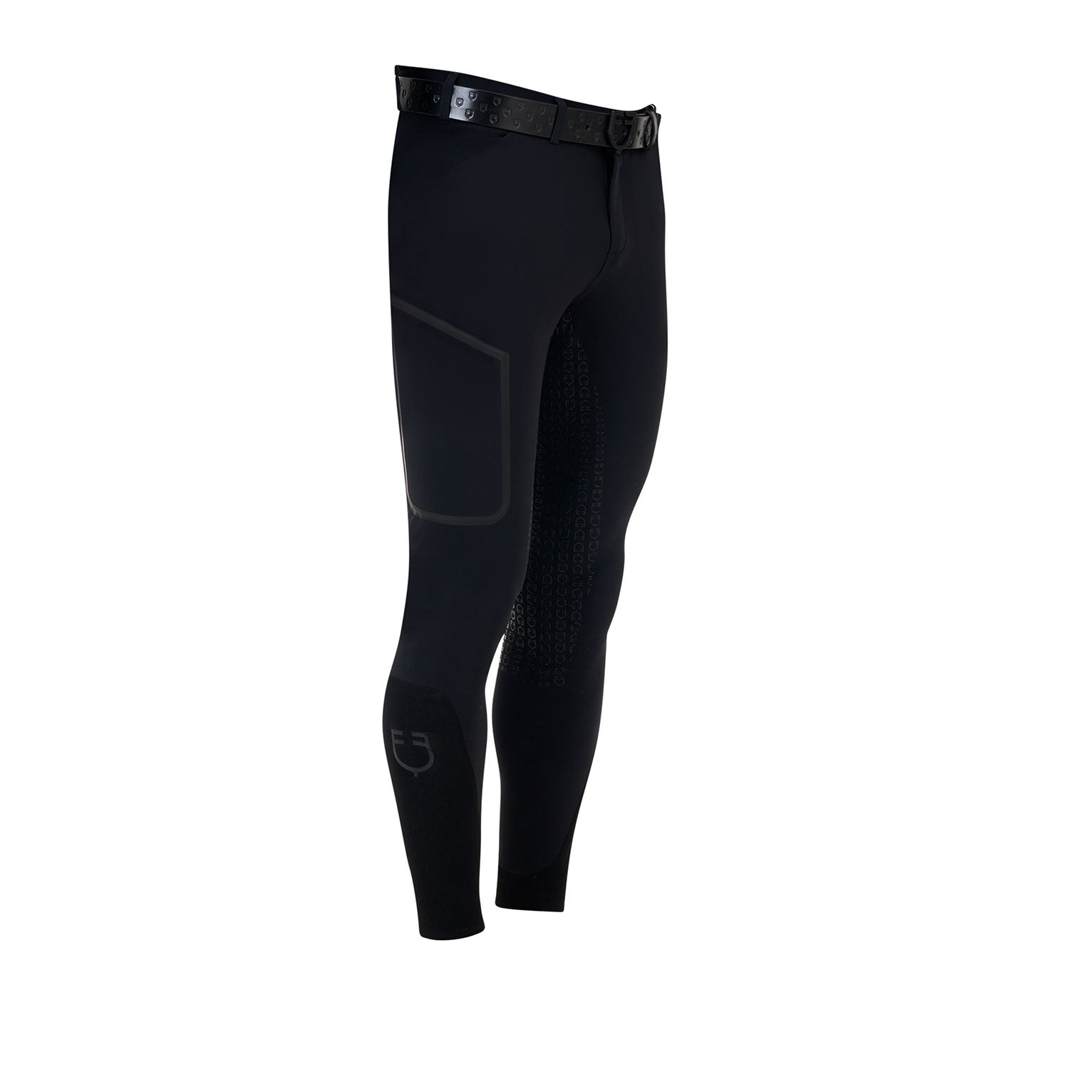 Pantalón slim fit hombre Equestro Ridertechnology full grip - Negro