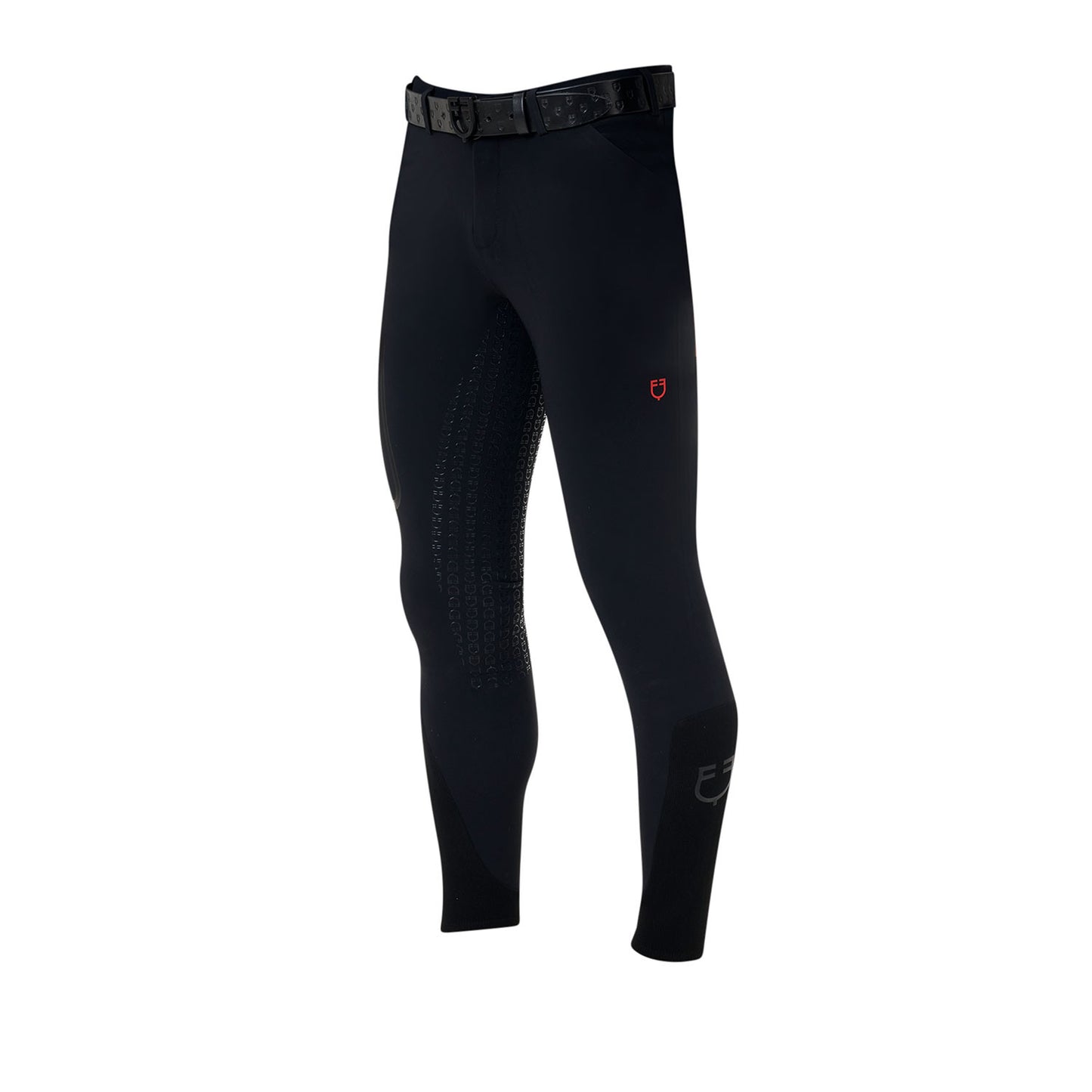 Pantalón slim fit hombre Equestro Ridertechnology full grip - Negro