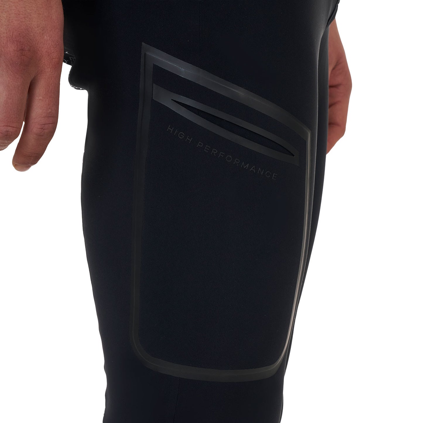 Pantalón slim fit hombre Equestro Ridertechnology full grip - Negro