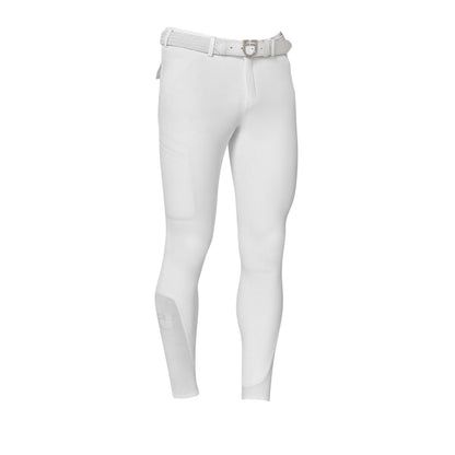 Pantalón slim fit hombre Equestro Ridertechnology full grip - Blanco