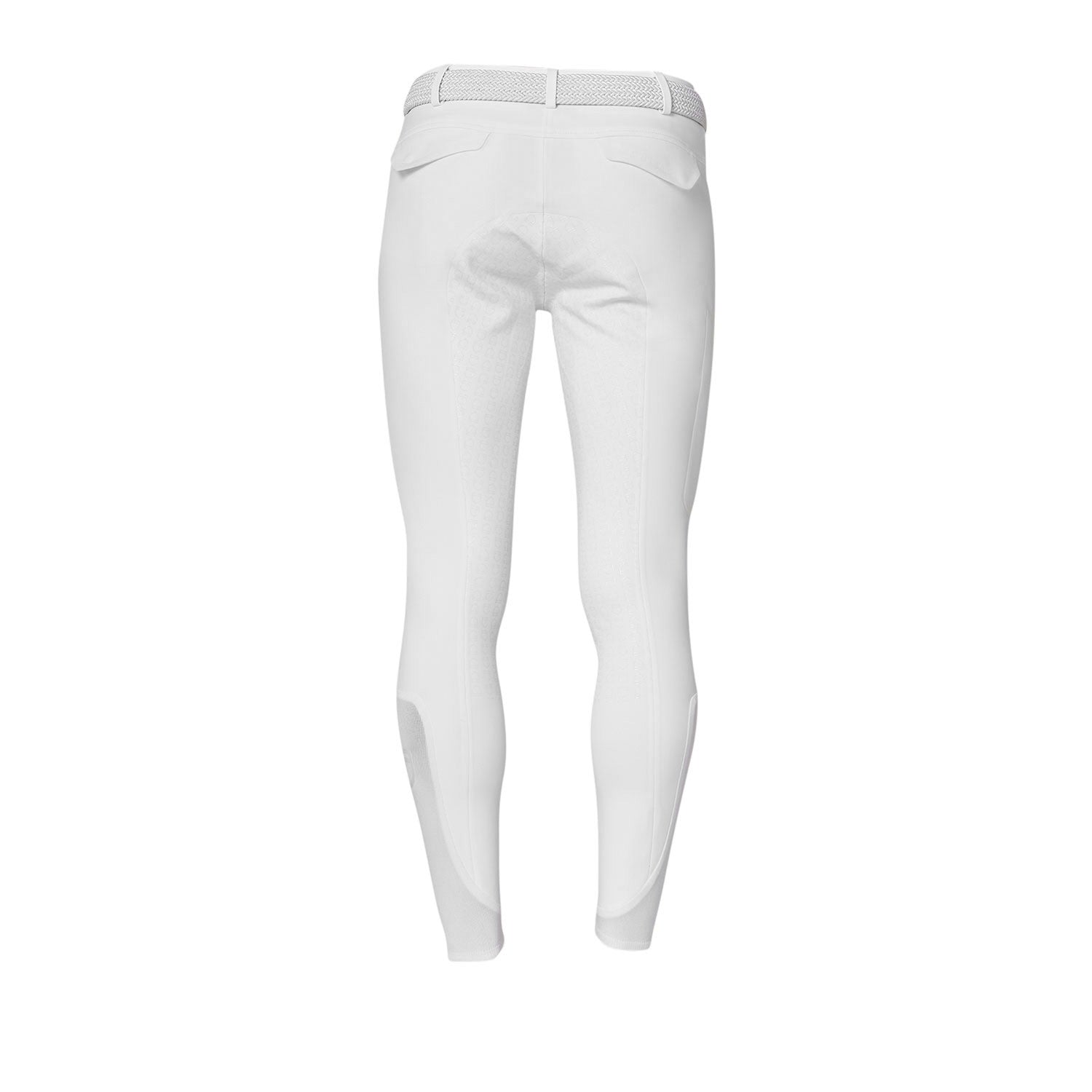 Pantalón slim fit hombre Equestro Ridertechnology full grip - Blanco