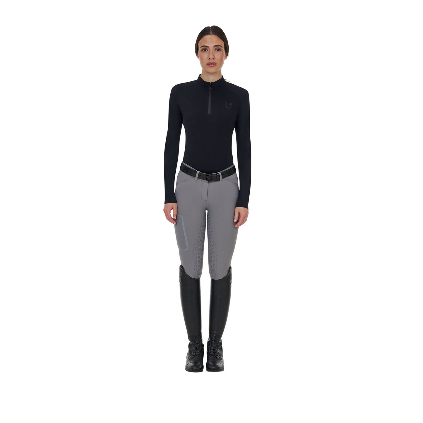 Pantalón slim fit mujer Equestro Ridertechnology full grip - Mockingbird