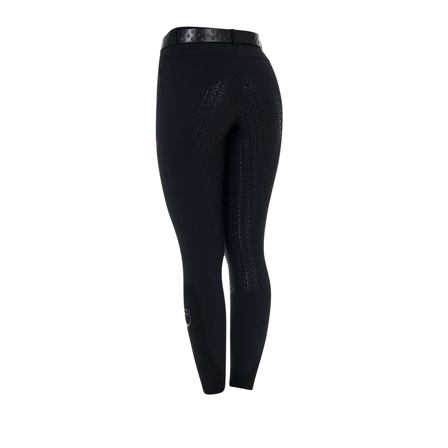 Pantalón slim fit mujer Equestro Ridertechnology full grip - Negro