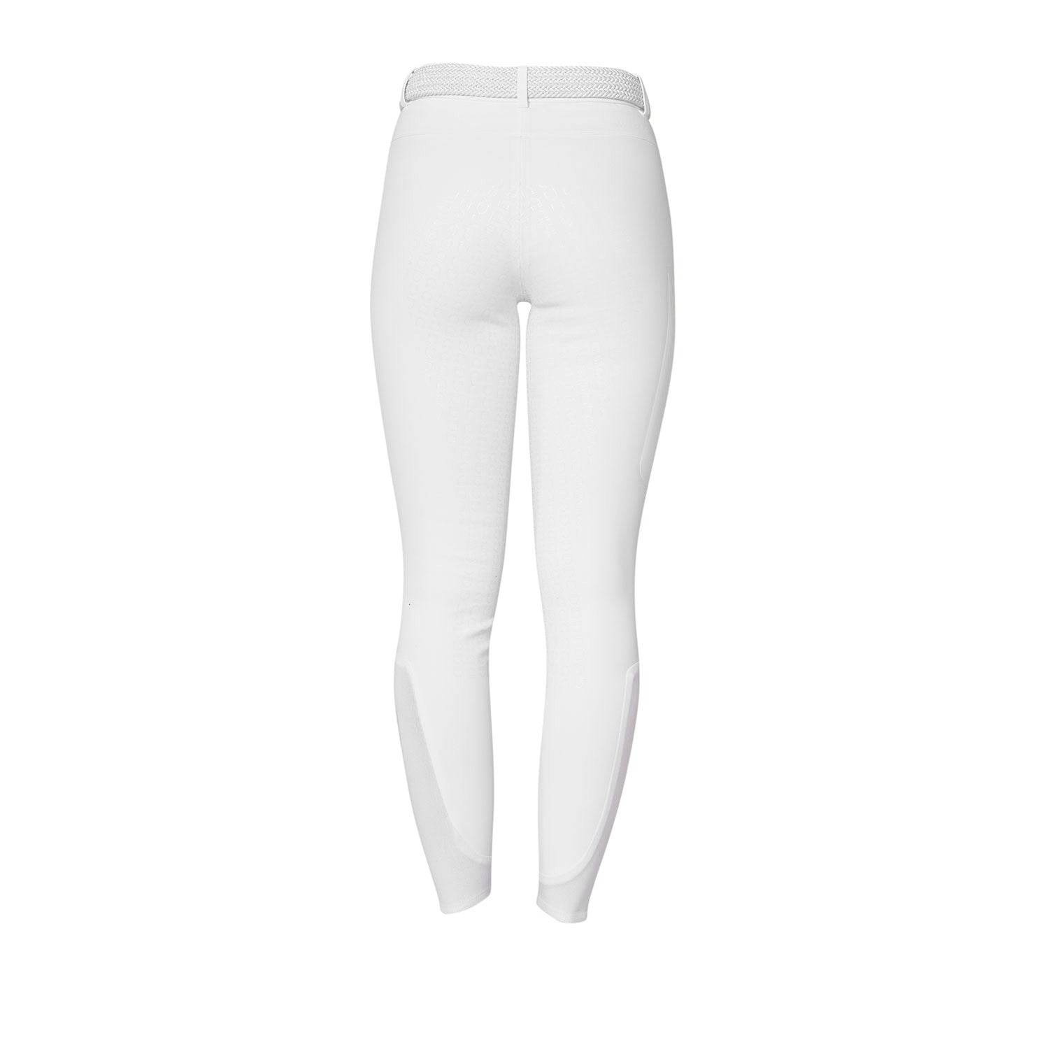 Pantalón slim fit mujer Equestro Ridertechnology full grip - Blanco