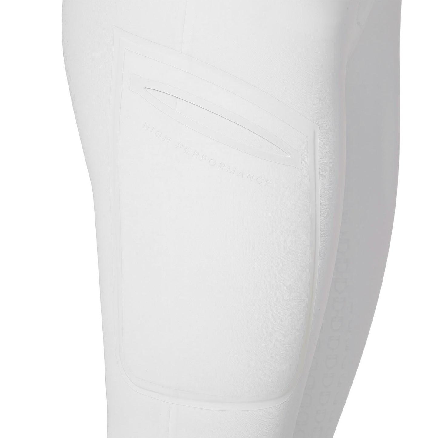 Pantalón slim fit mujer Equestro Ridertechnology full grip - Blanco