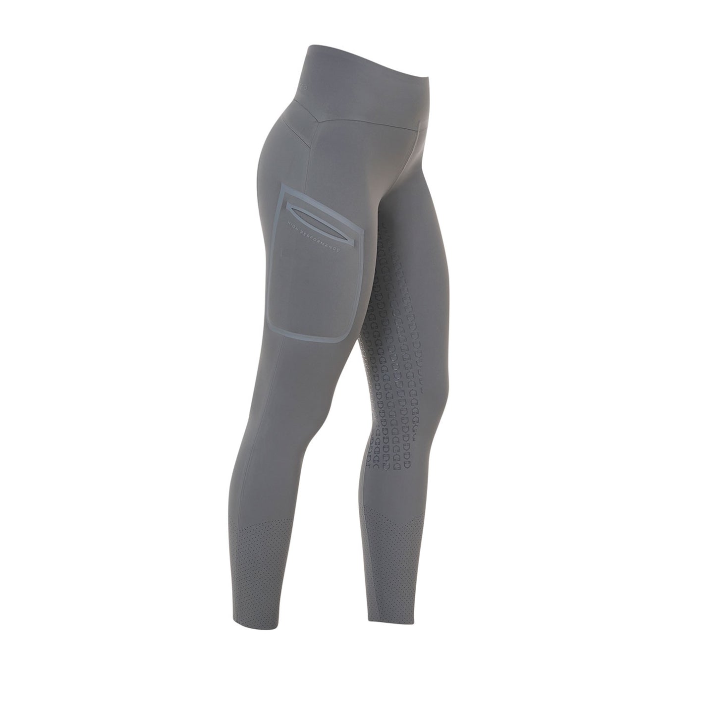 Leggings de mujer Equestro Ridertechnology cintura alta full grip - Mockingbird