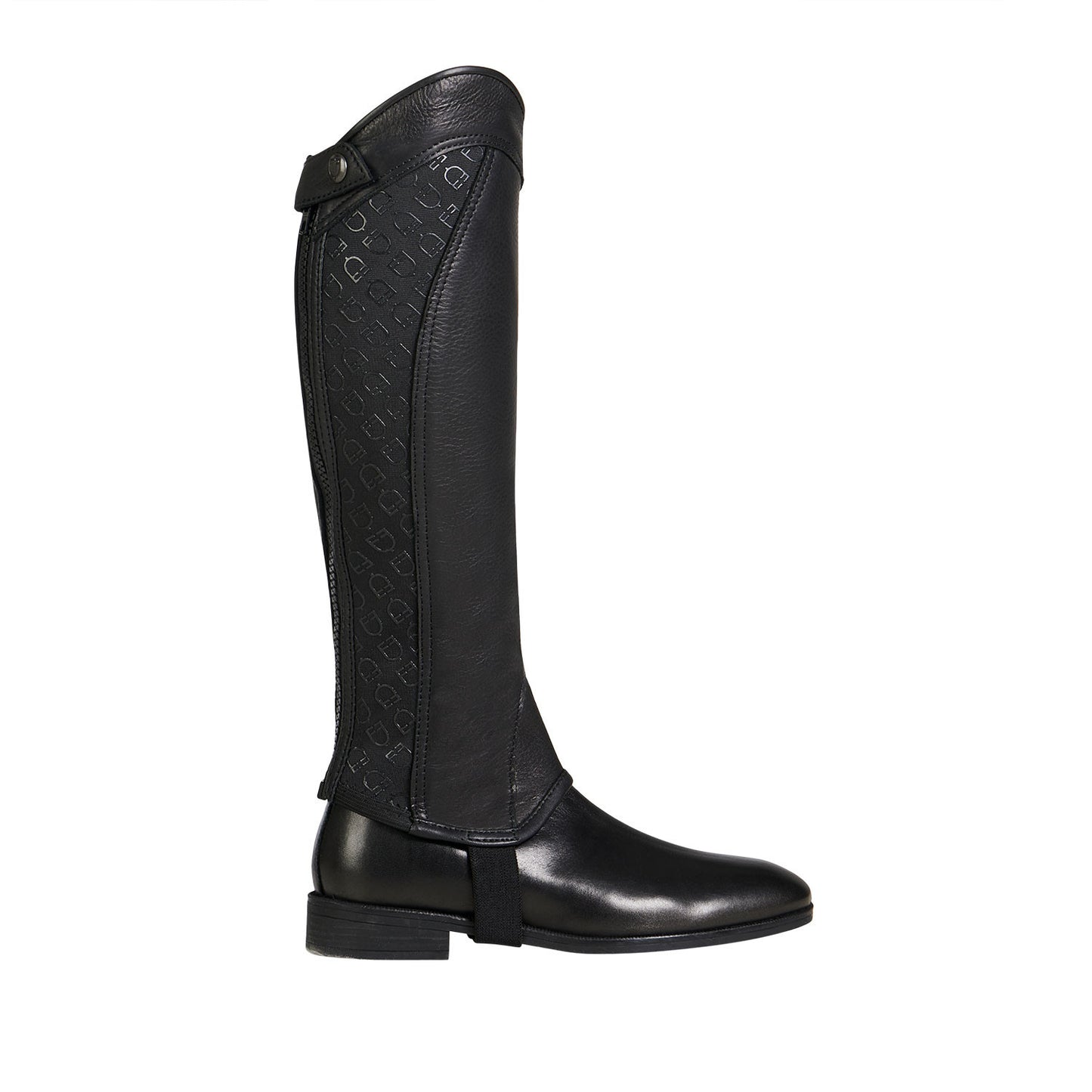 Polainas unisex banda elástica con logotipos Equestro - Negro