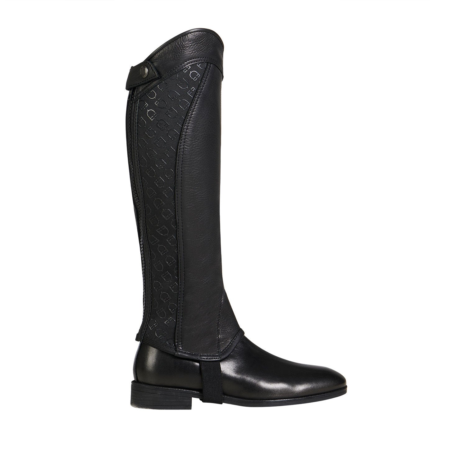 Polainas unisex banda elástica con logotipos Equestro - Negro