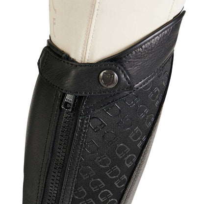 Polainas unisex banda elástica con logotipos Equestro - Negro