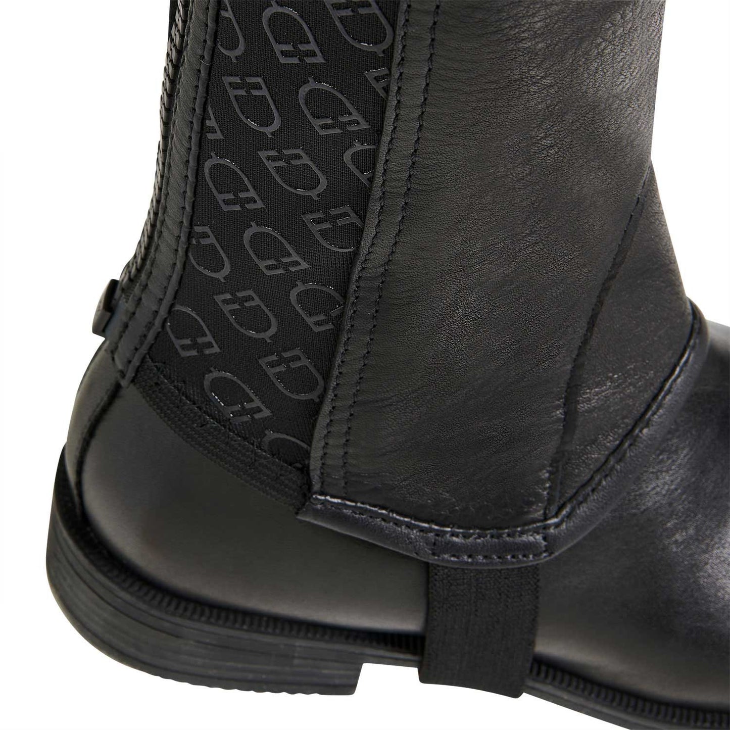 Polainas unisex banda elástica con logotipos Equestro - Negro