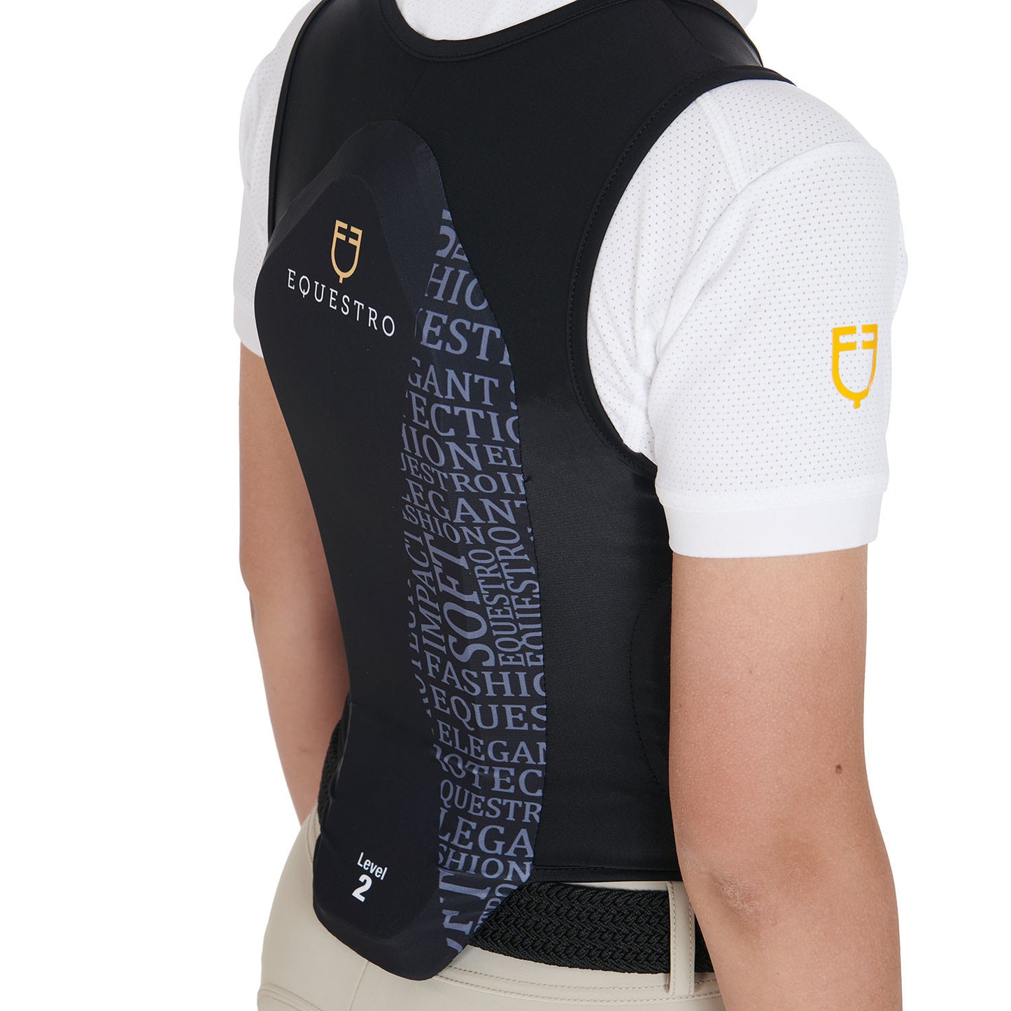 Protector de espalda para niños de nivel 2 Equestro - Negro