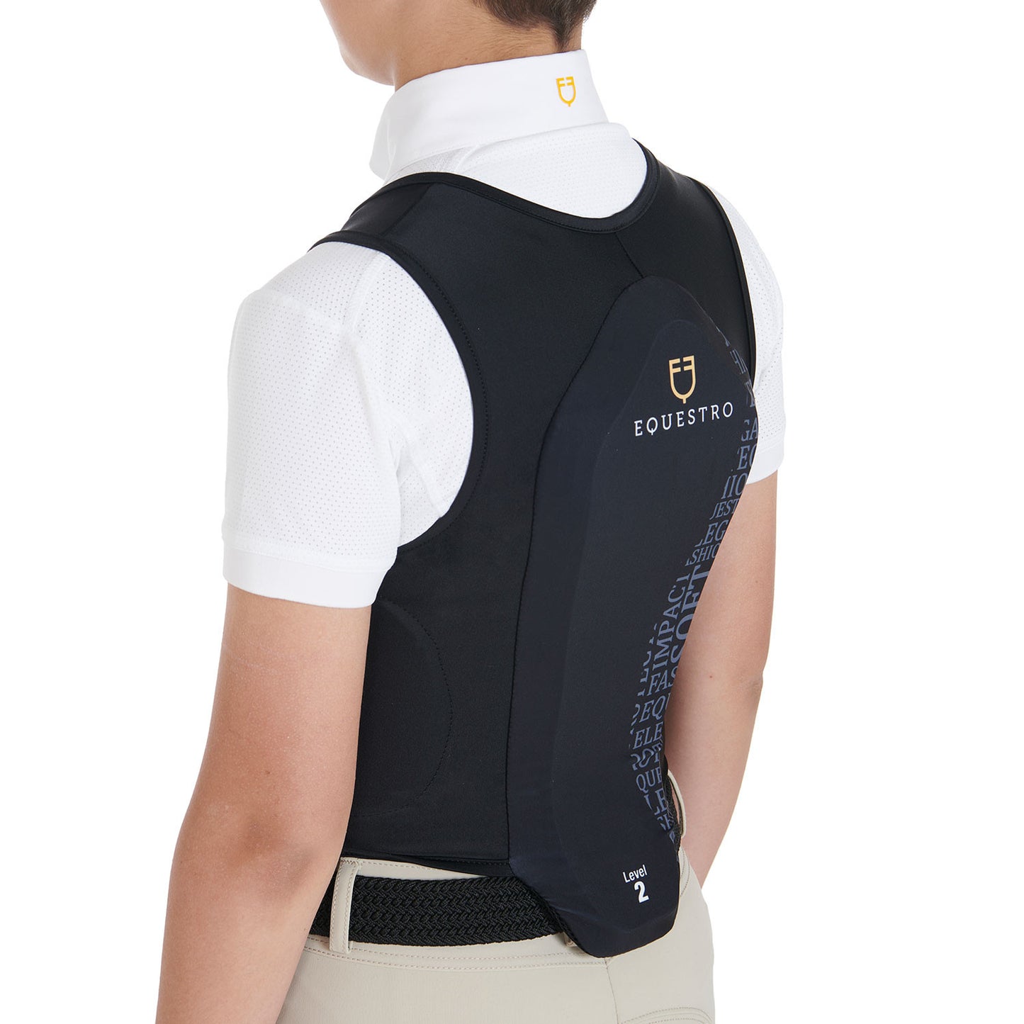 Protector de espalda para niños de nivel 2 Equestro - Negro