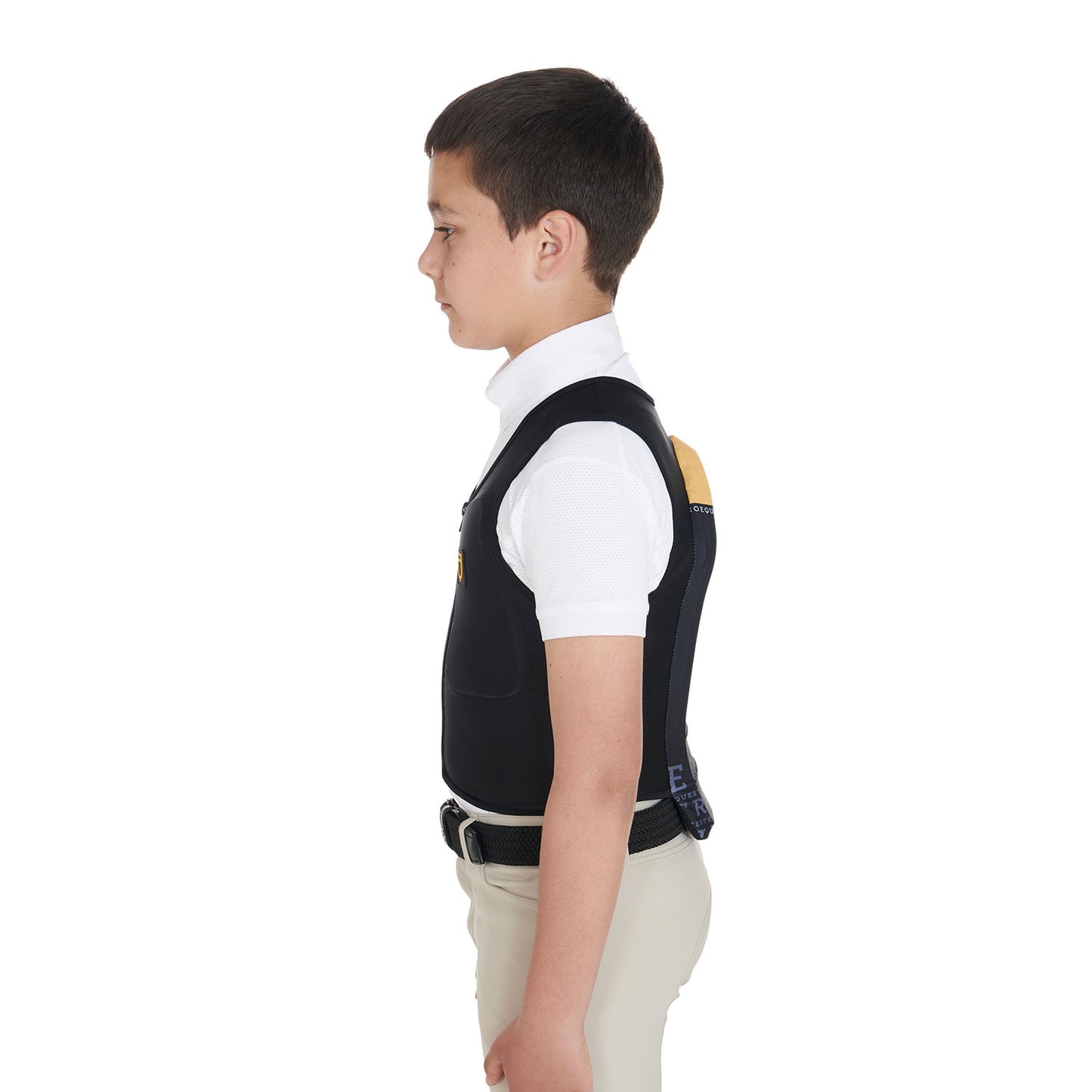 Protector de espalda para niños de nivel 2 Equestro - Amarillo
