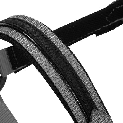 Cabezada de felpa resistente Equestro - Gris