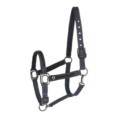 Cabezada de felpa resistente Equestro - Azul marino