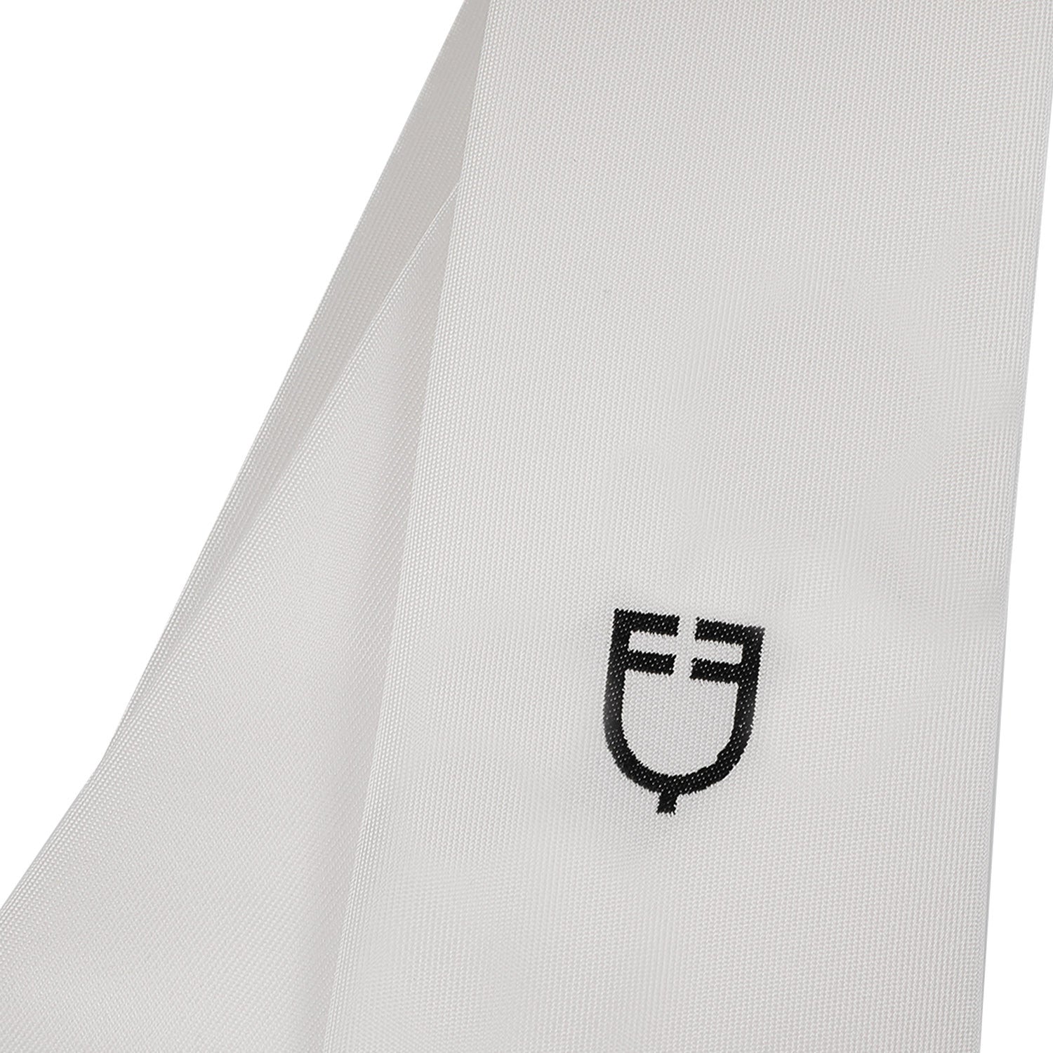Corbata de competición con logo bordado Equestro - Blanco
