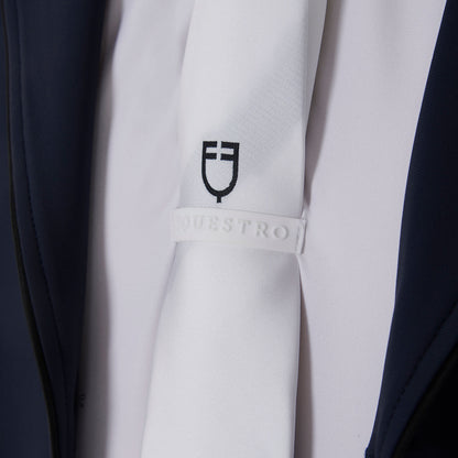 Corbata de competición con logo bordado Equestro - Blanco