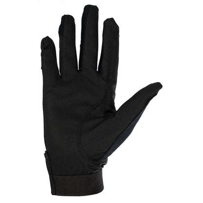 Guantes de tejido técnico con logo Equestro - Negro