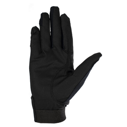 Guantes de tejido técnico con logo Equestro - Negro