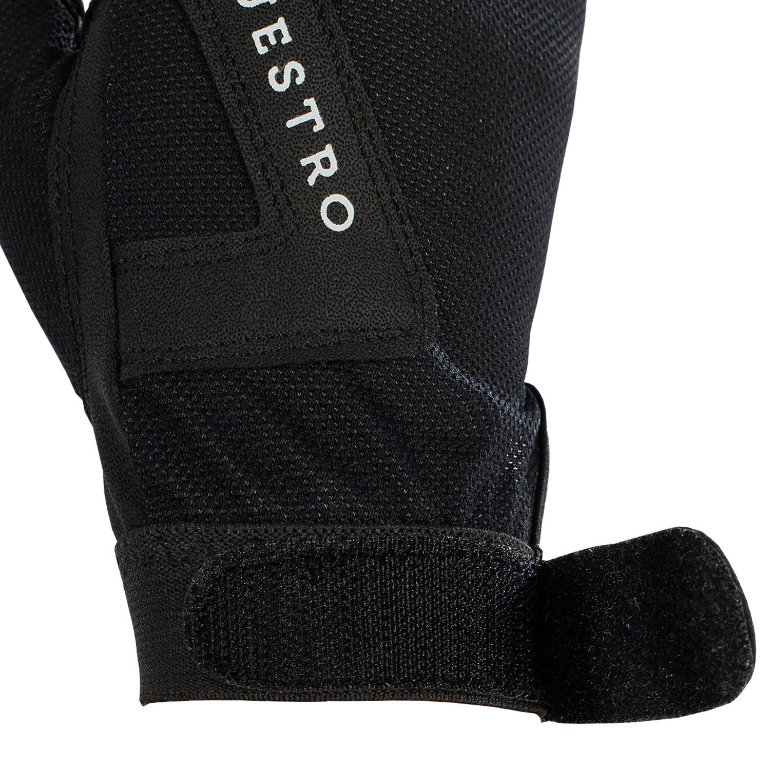 Guantes de tejido técnico con logo Equestro - Negro