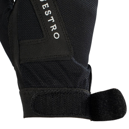 Guantes de tejido técnico con logo Equestro - Negro