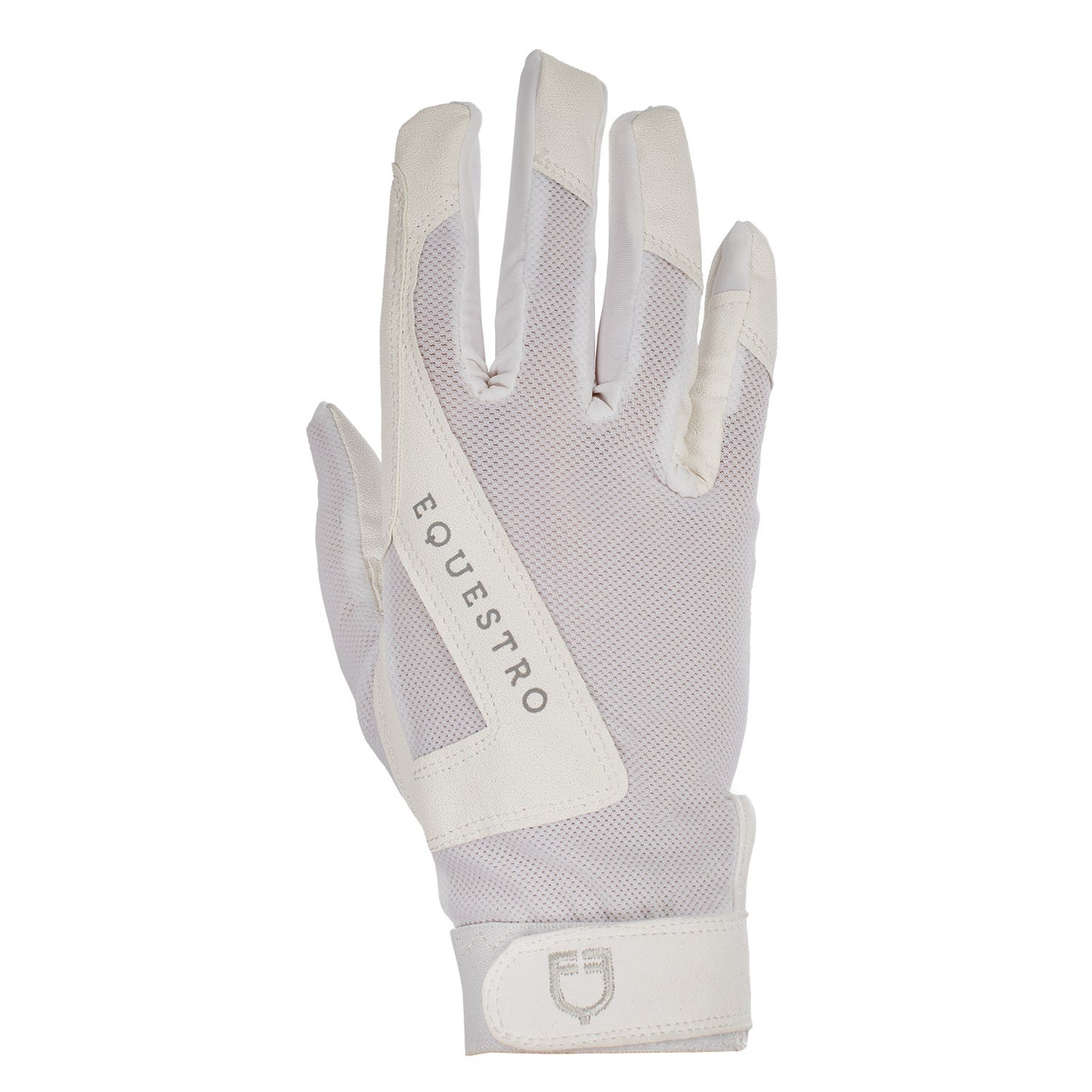 Guantes de tejido técnico con logo Equestro - Blanco