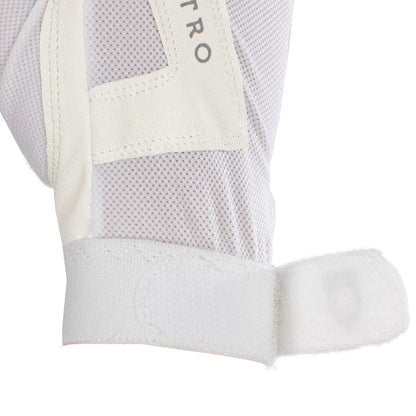 Guantes de tejido técnico con logo Equestro - Blanco