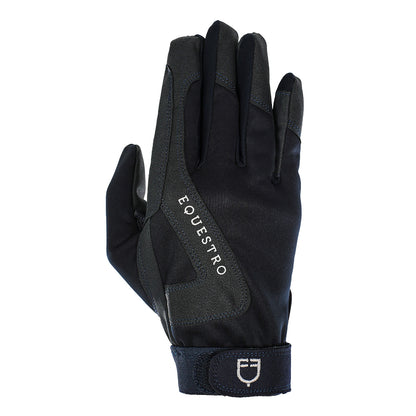 Guantes de tejido técnico con forro polar Equestro - Azul marino
