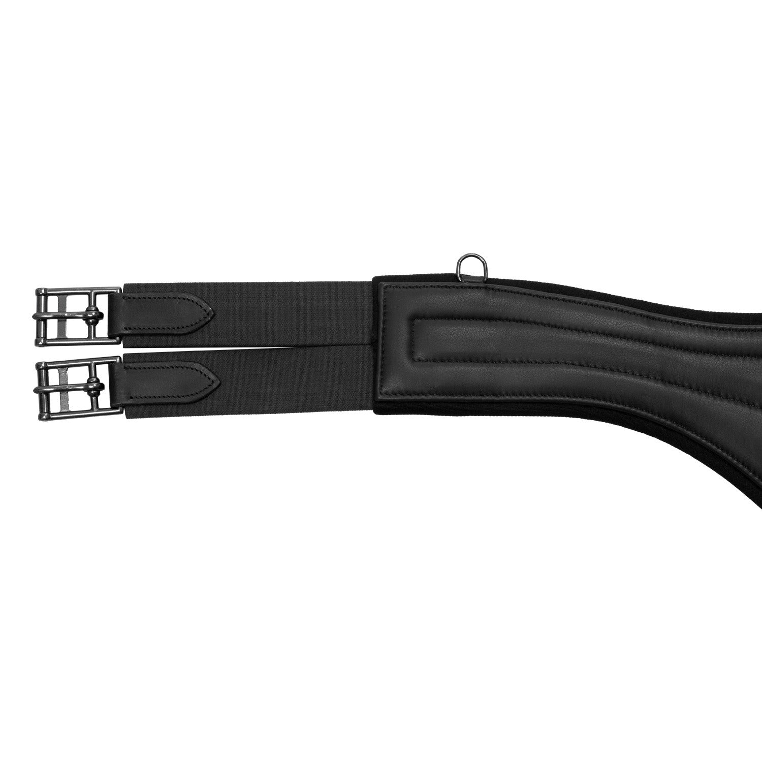 Cinchuelo de salto con salva-ramilletes Equestro - Negro