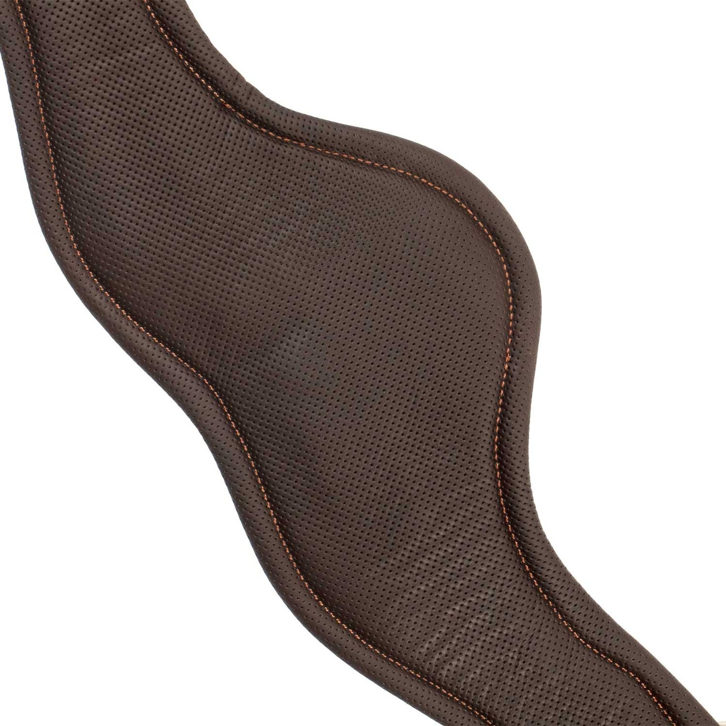 Cincha anatómica de salto de cuero Equestro - Marrón oscuro