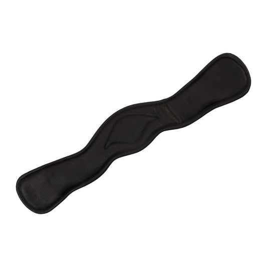 Cincha anatómica de doma de cuero suave Equestro - Negro