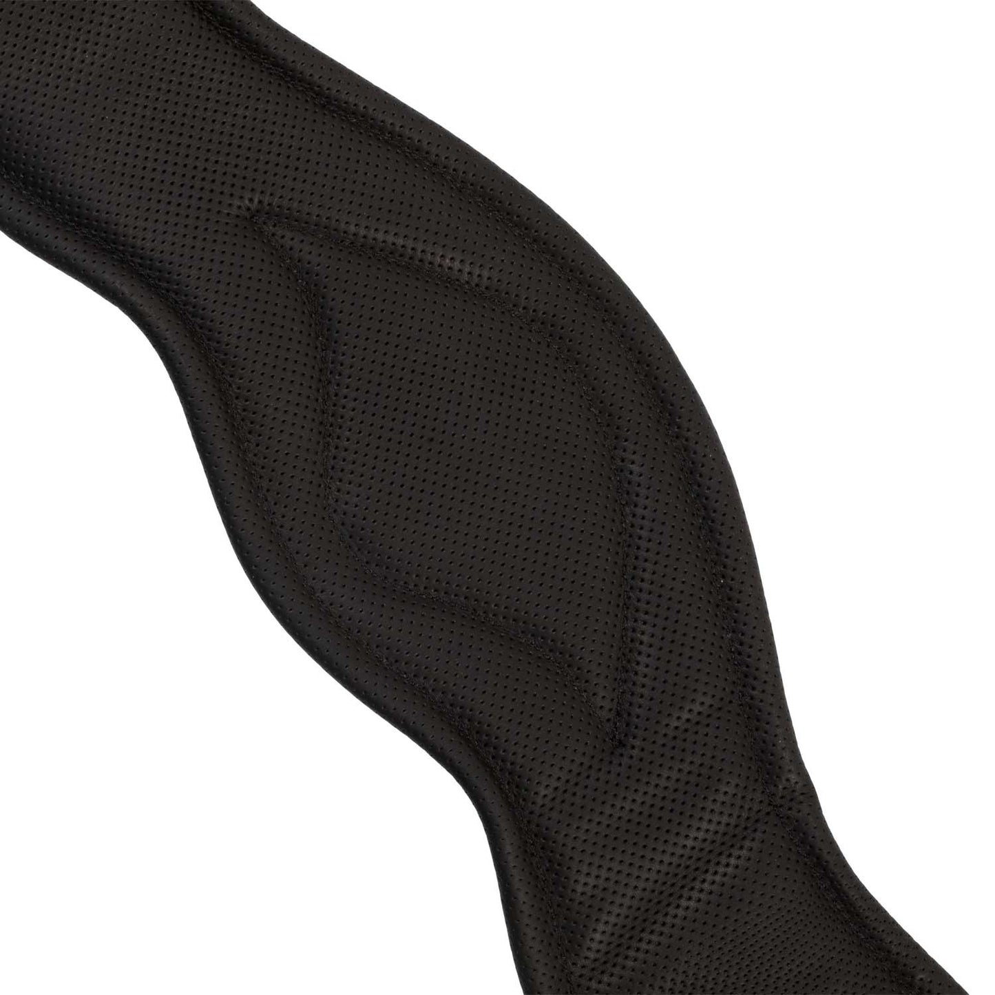 Cincha anatómica de doma de cuero suave Equestro - Negro