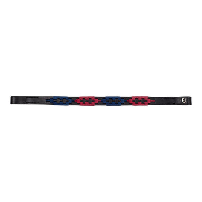 Frontal de cuero con decoraciones bicolor Equestro
