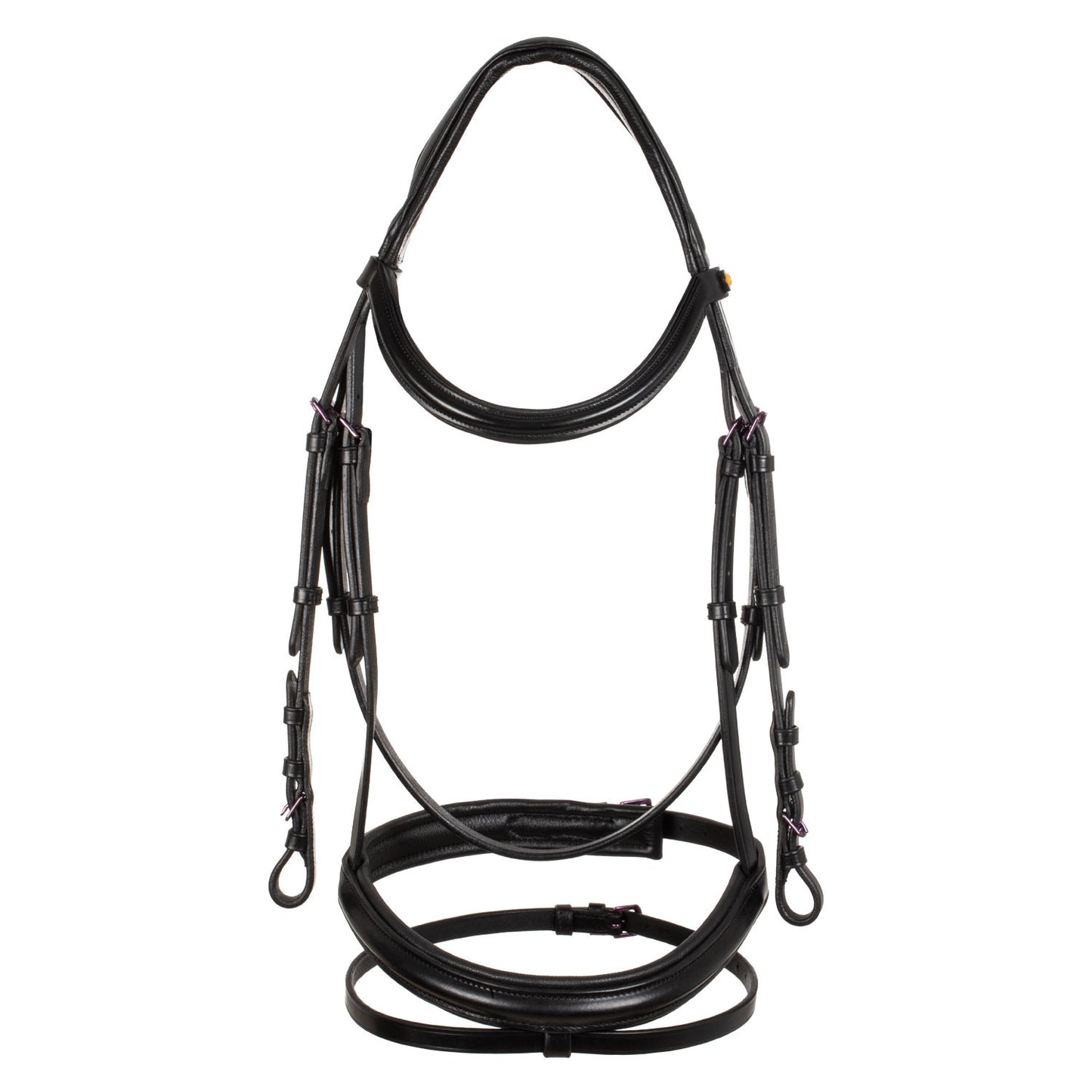 Brida anatómica negra de cuero Equestro - Negro