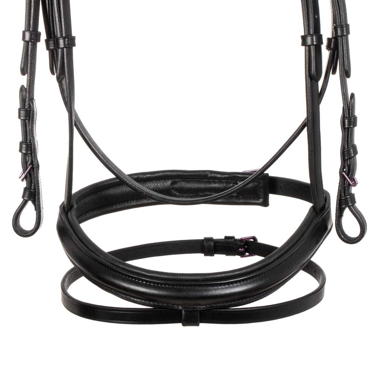 Brida anatómica negra de cuero Equestro - Negro