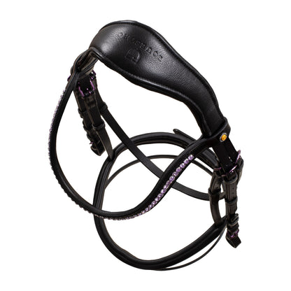 Brida anatómica negra de cuero Equestro - Negro
