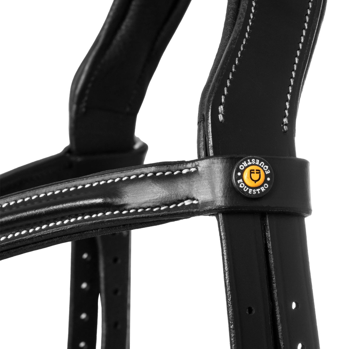 Testera modelo Mexican en cuero Equestro - Negro