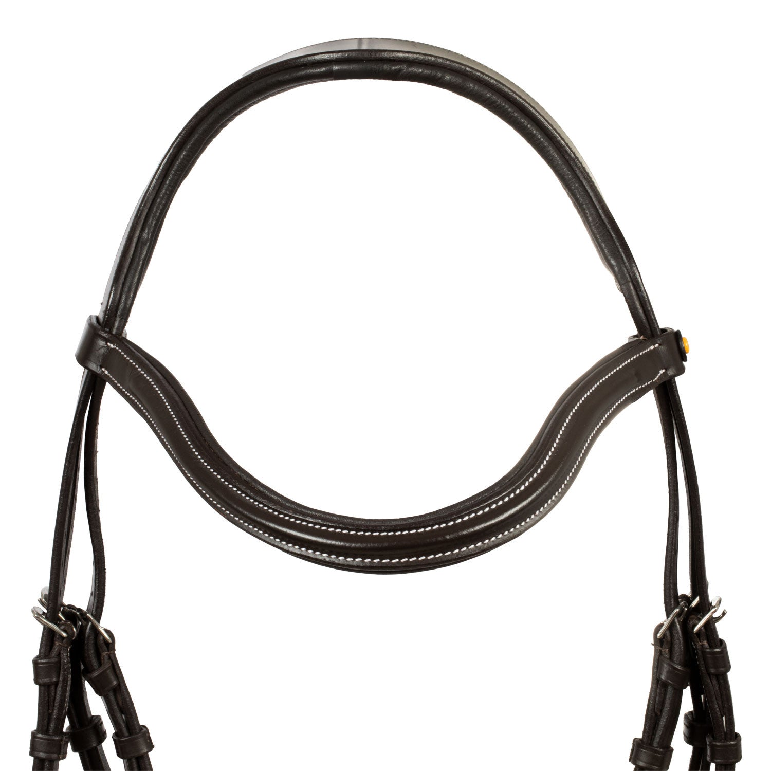 Testera modelo Mexican en cuero Equestro - Marrón oscuro