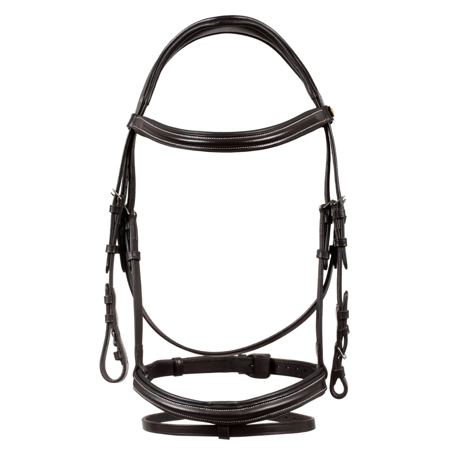Cabecera anatómica elevada y acolchada Equestro - Marrón oscuro