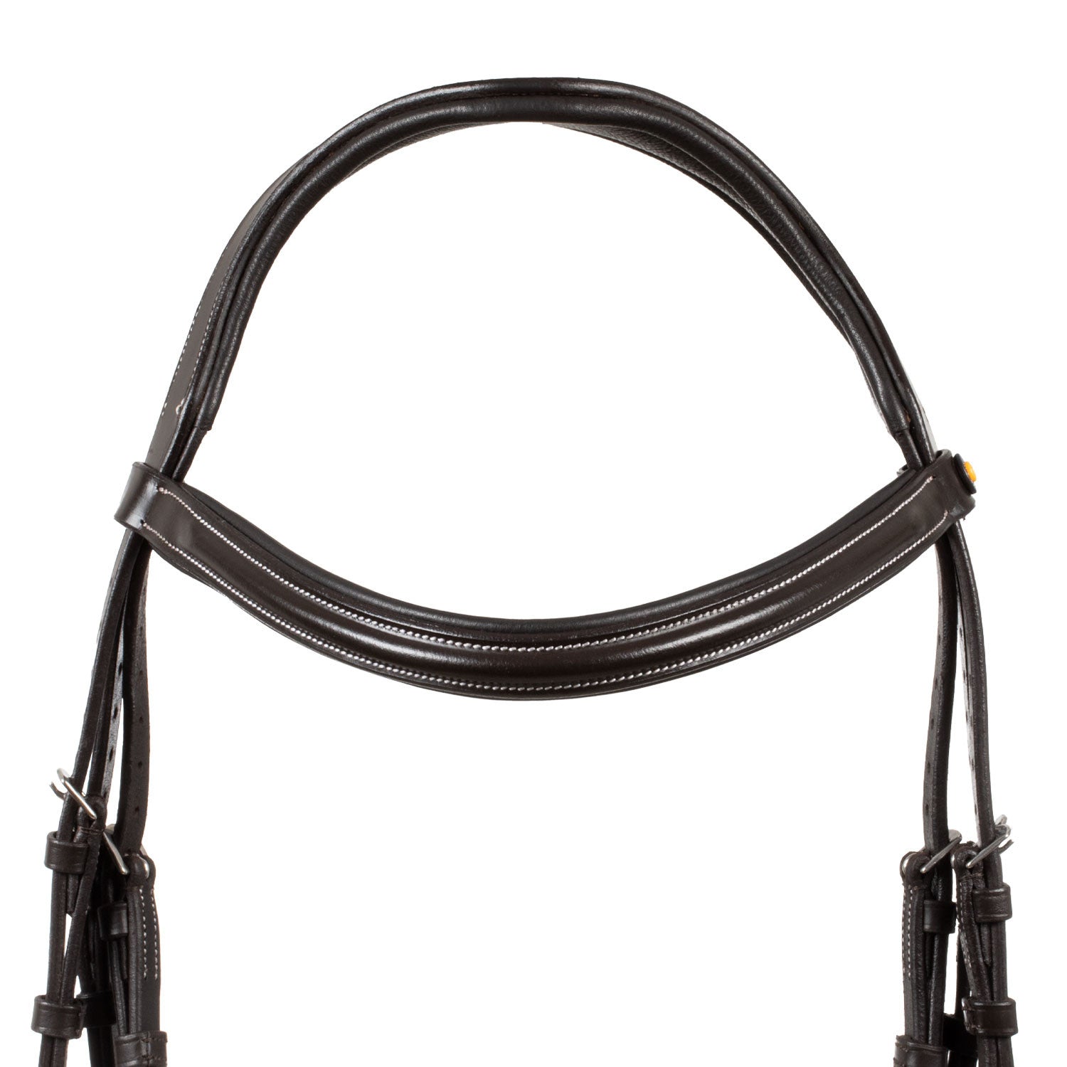Cabecera anatómica elevada y acolchada Equestro - Marrón oscuro