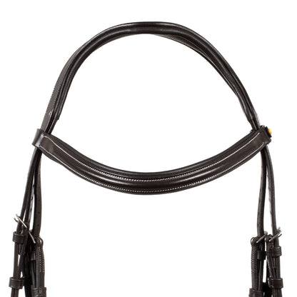 Cabecera anatómica elevada y acolchada Equestro - Marrón oscuro